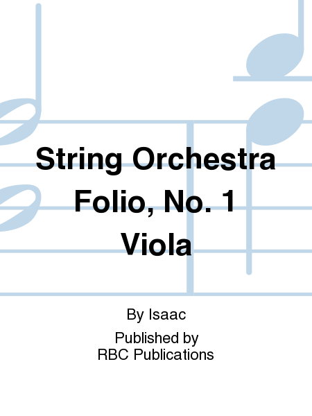String Orchestra Folio, No. 1 Viola