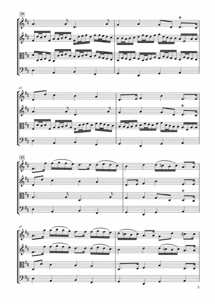 Canon in D major for String Quartet image number null