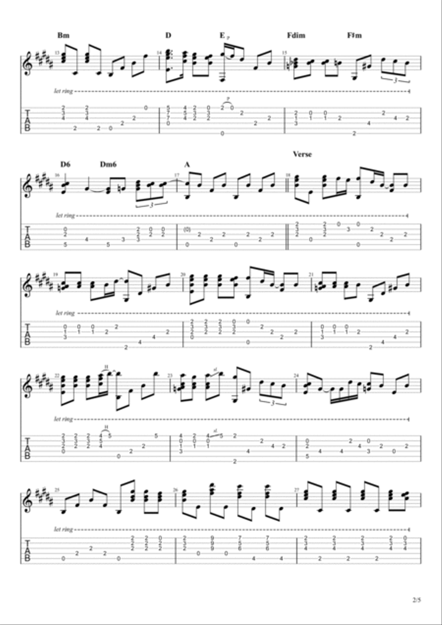 Space Man Electric Guitar scores gallery preview page 2
