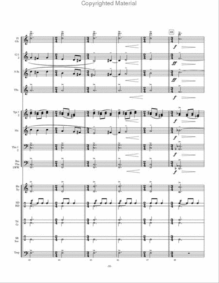 Kaleidoscope Concert Band scores gallery preview page 11