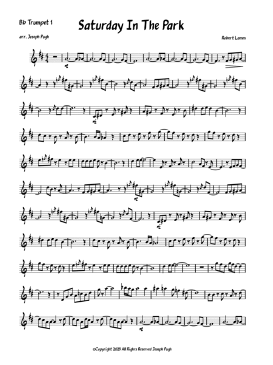 Saturday In The Park Brass Ensemble scores gallery preview page 6