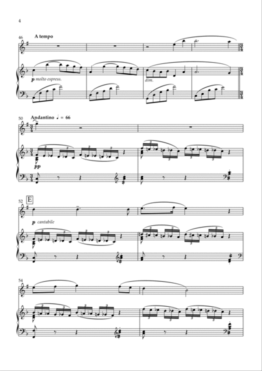 Softly Awakes My Heart (Mon cœur s'ouvre à ta voix) B-Flat Clarinet scores gallery preview page 4