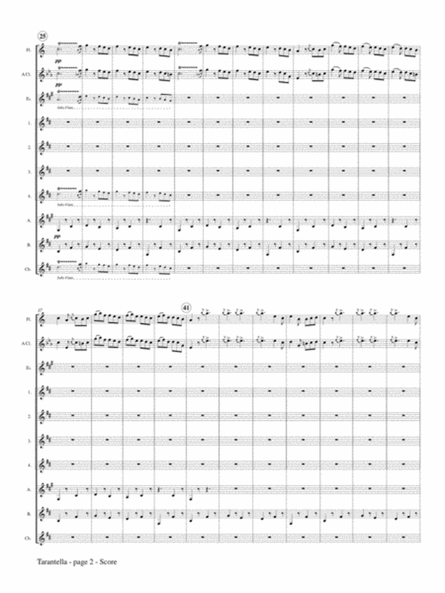 Tarantella, Op. 6 for Clarinet Choir