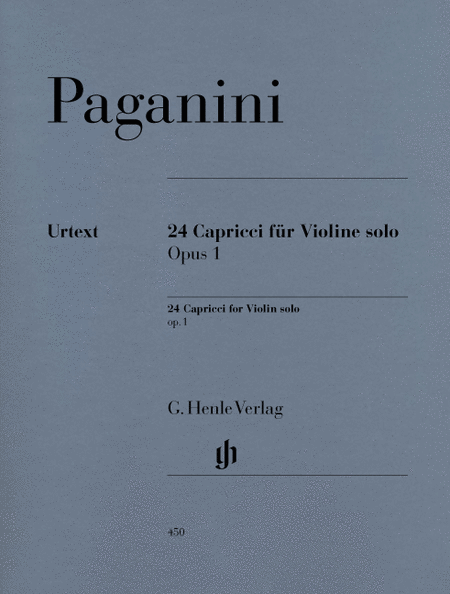 Paganini, Nicolo: 24 Capricci op. 1 (notated and annotated version)