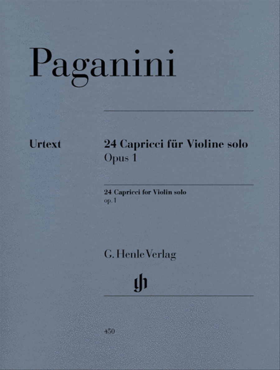 24 Capricci Op. 1 Violin Solo scores gallery preview page 1