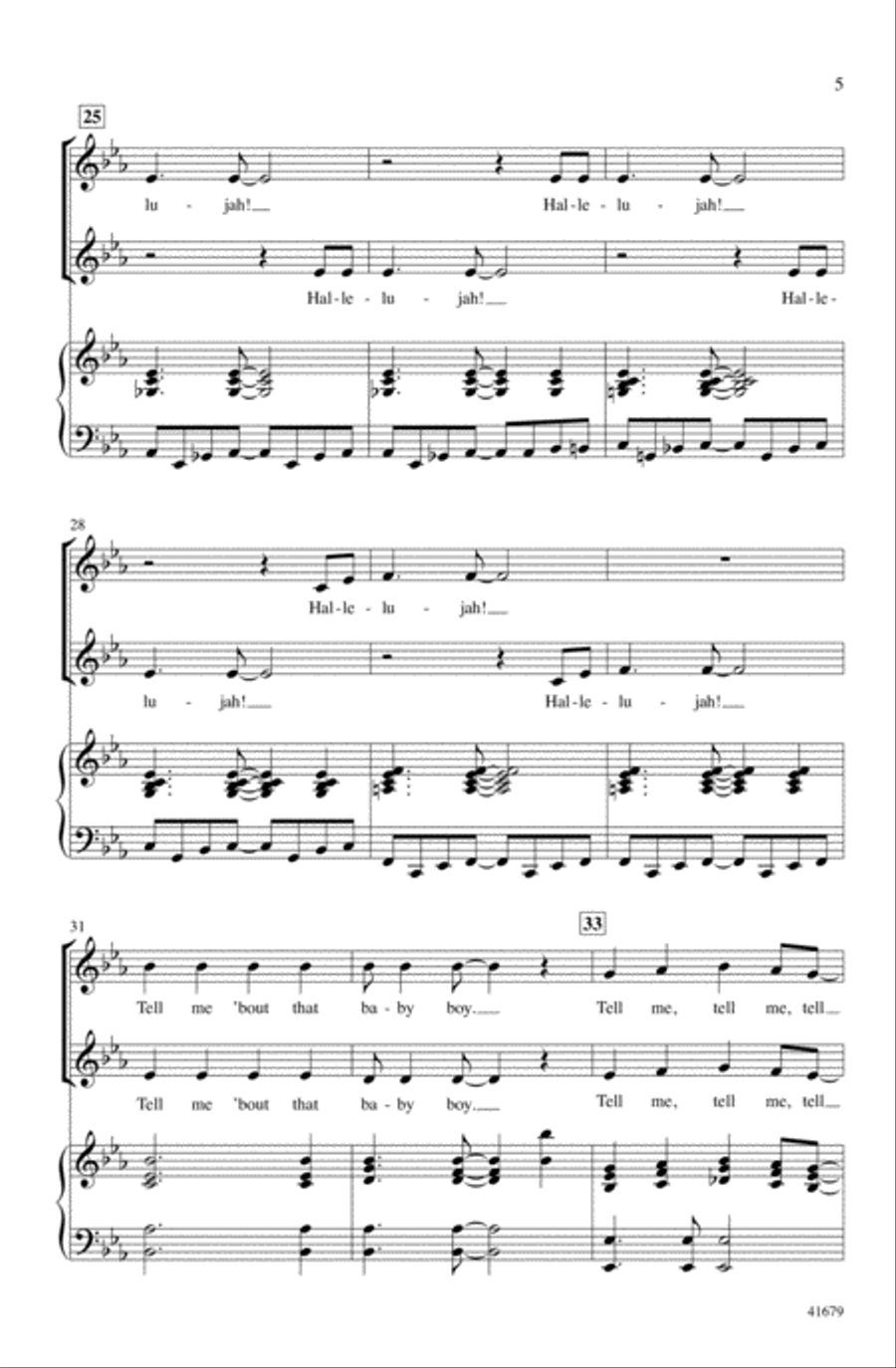 Tell Me, Tell Me! Choir scores gallery preview page 4