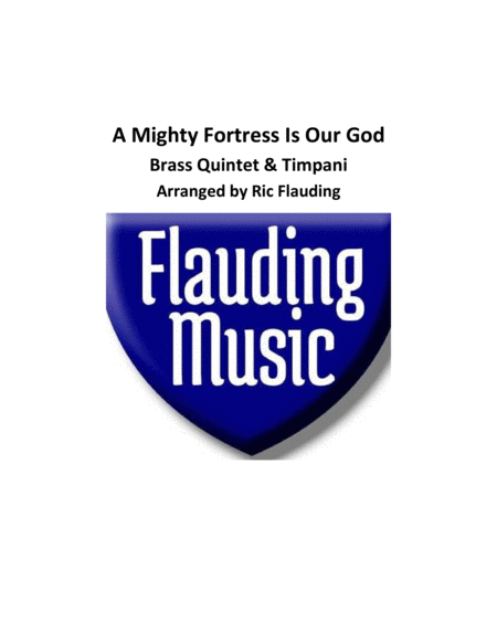 A Mighty Fortress Is Our God (Brass Quint. & Timp.) image number null