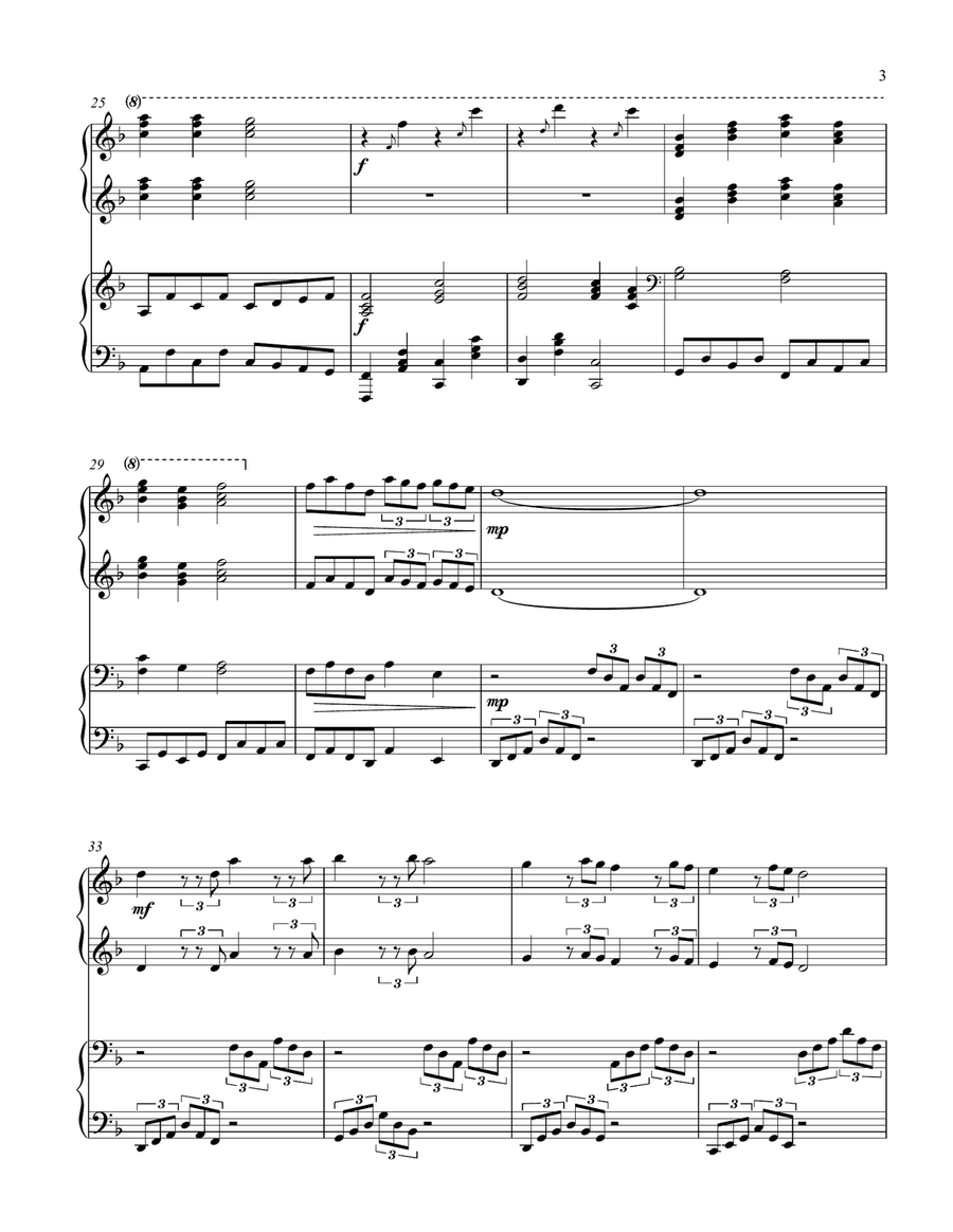 Twinkle, Twinkle Little Star (1 piano, 4 hand duet) Piano Method scores gallery preview page 4