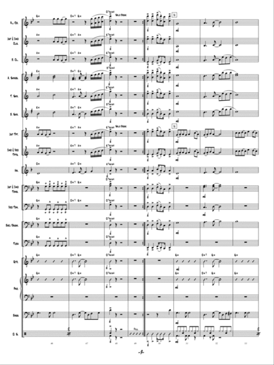 Ain't No Stoppin' Us! Concert Band scores gallery preview page 8