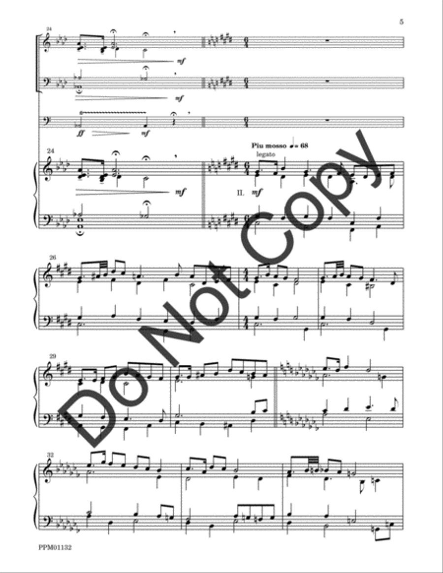 Cortege: Intrada, Arioso, Finale Percussion scores gallery preview page 32