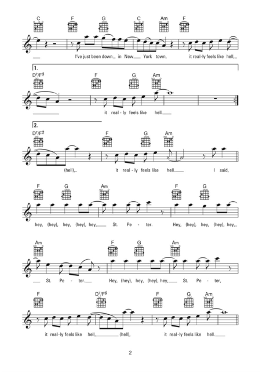 Hey, St. Peter Hey, St. Peter Piano scores gallery preview page 2