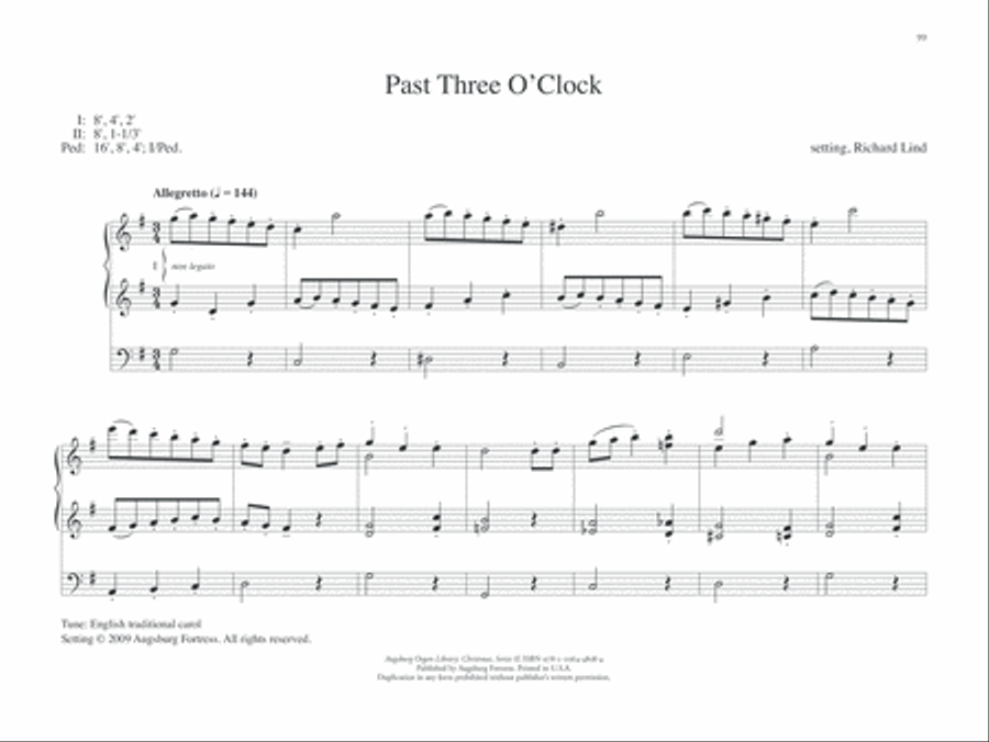 Augsburg Organ Library Series 2: Christmas Organ Solo scores gallery preview page 11
