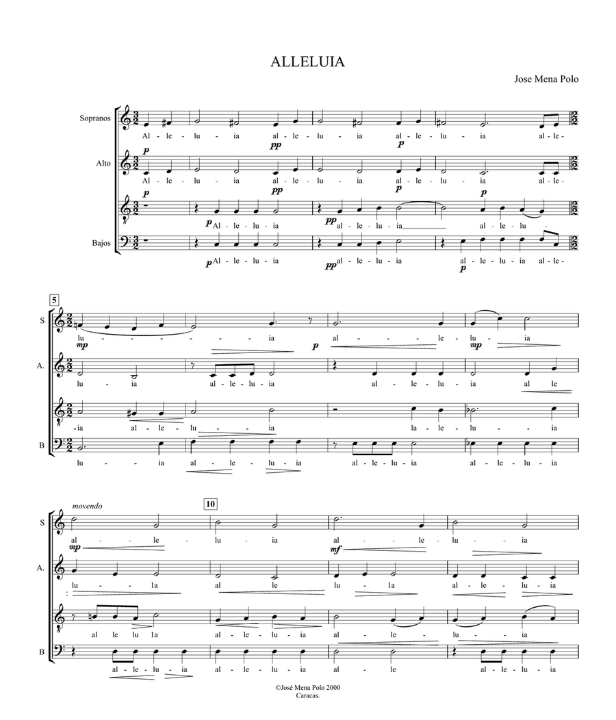 Alleluia 4-Part scores gallery preview page 1