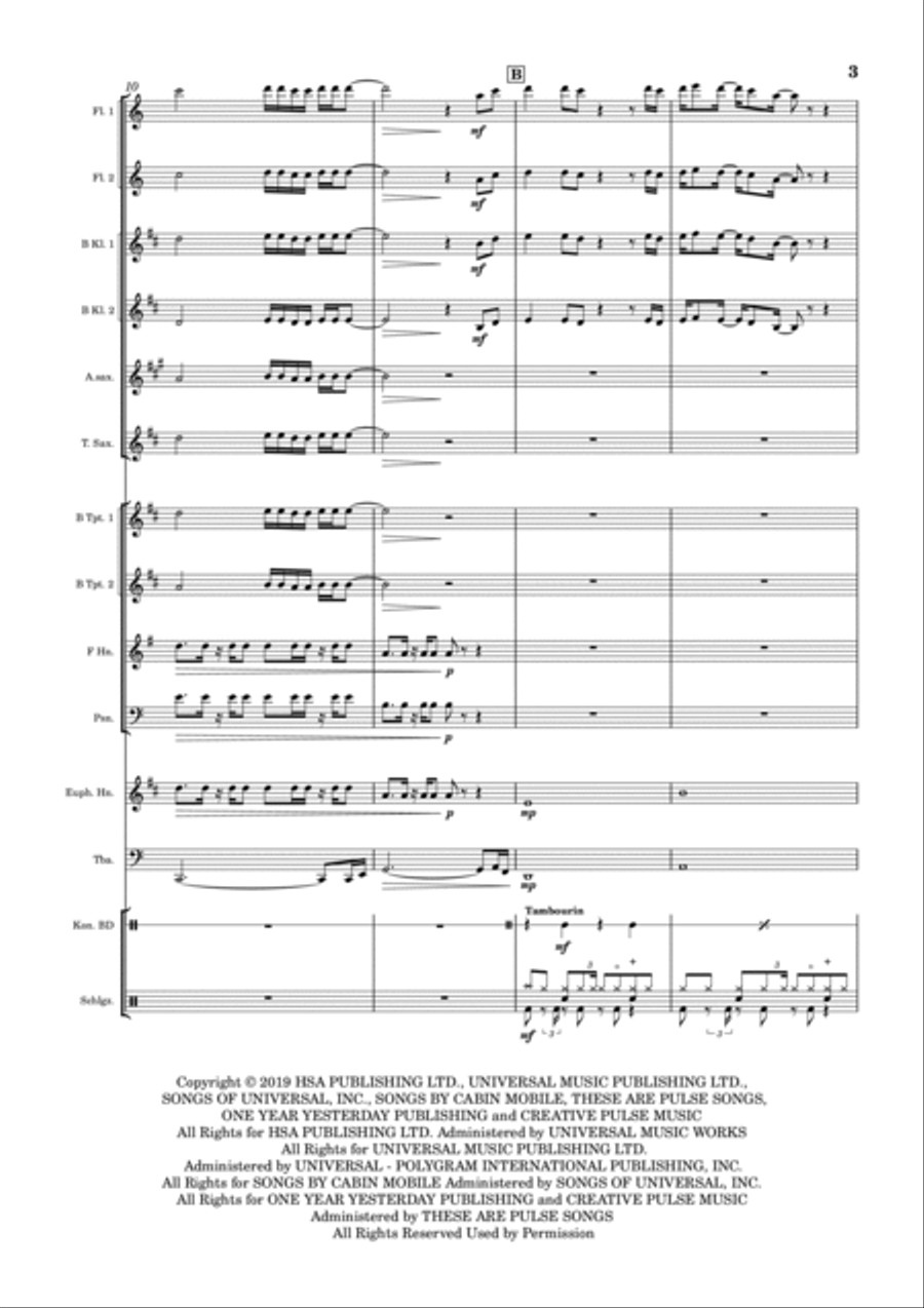 Watermelon Sugar Watermelon Sugar Concert Band scores gallery preview page 3