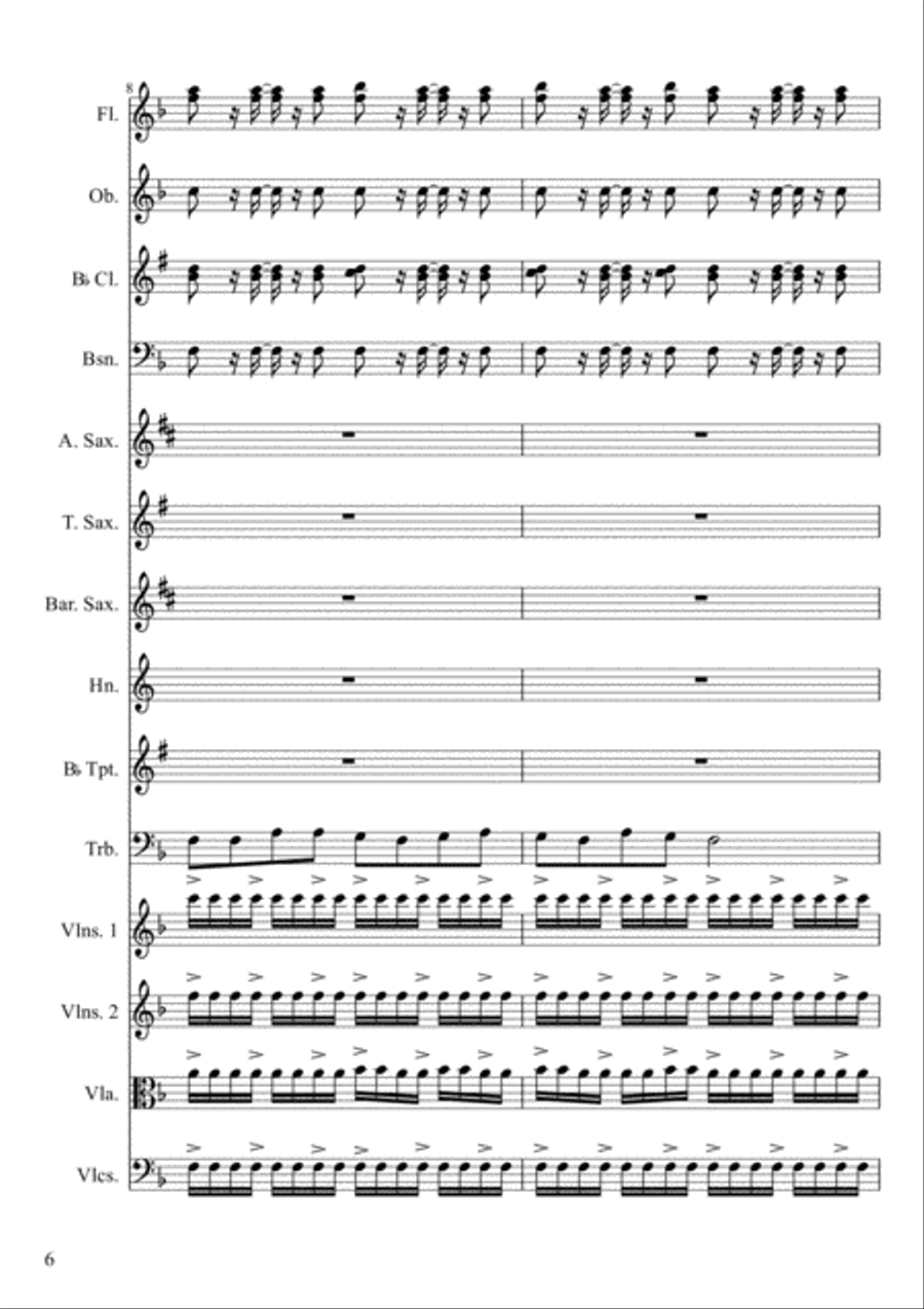 All Hail the Power of Jesus' Name, score/parts Full Orchestra scores gallery preview page 6