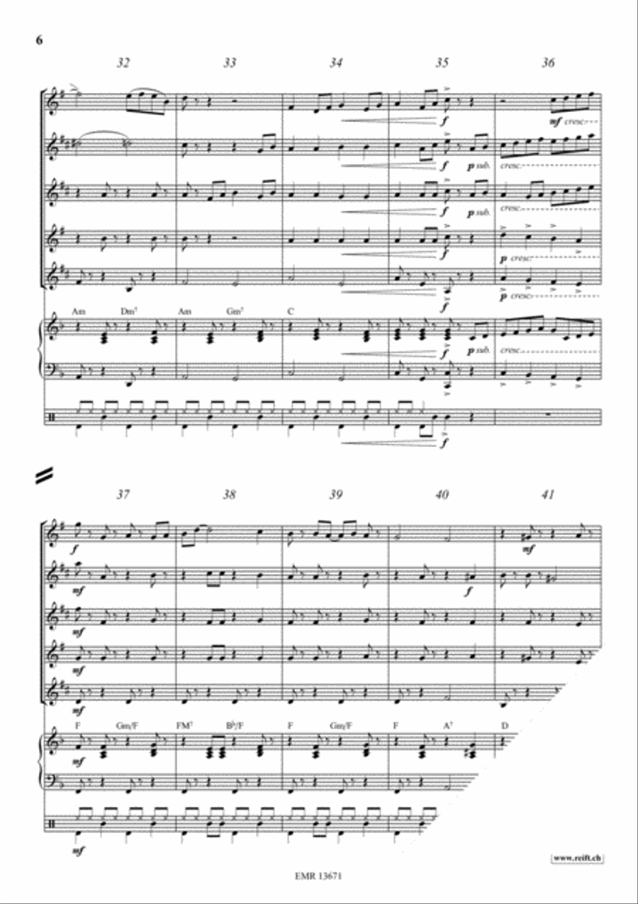 I Got Plenty O' Nuttin' Saxophone Quintet scores gallery preview page 6