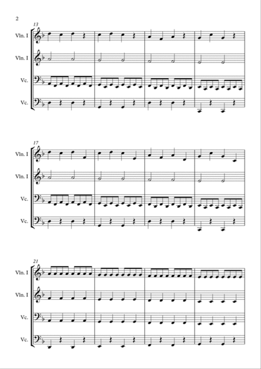 Motion - String Quartet String Quartet scores gallery preview page 2