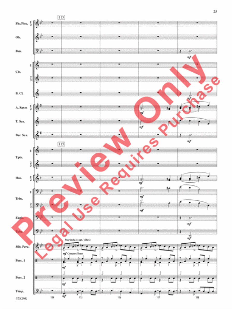 Vertigo Concert Band scores gallery preview page 26