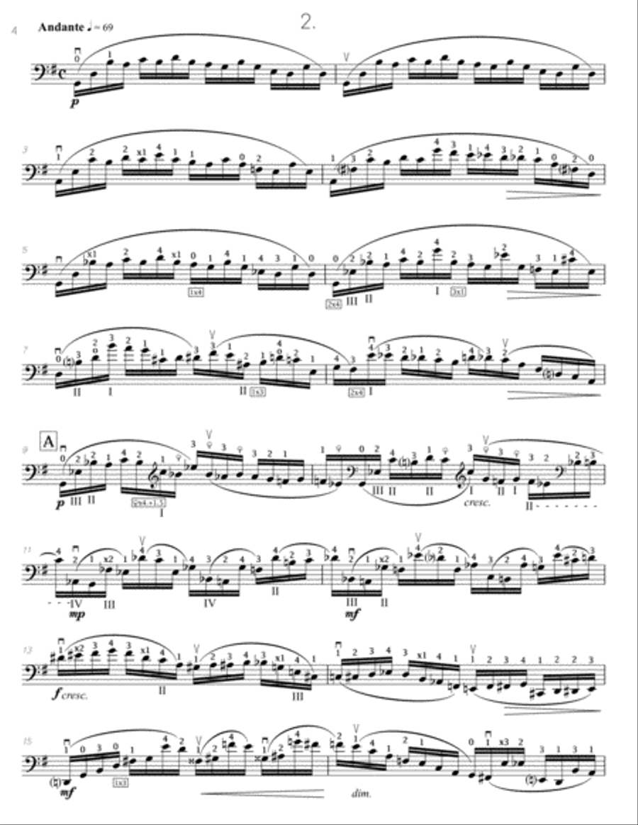 Popper | 40 Etudes, op. 73 - edited by Richard Aaron Cello Solo scores gallery preview page 6
