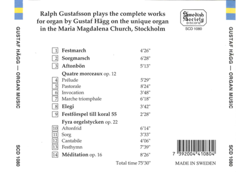 Volume 1: Swedish Romantic Organ Music