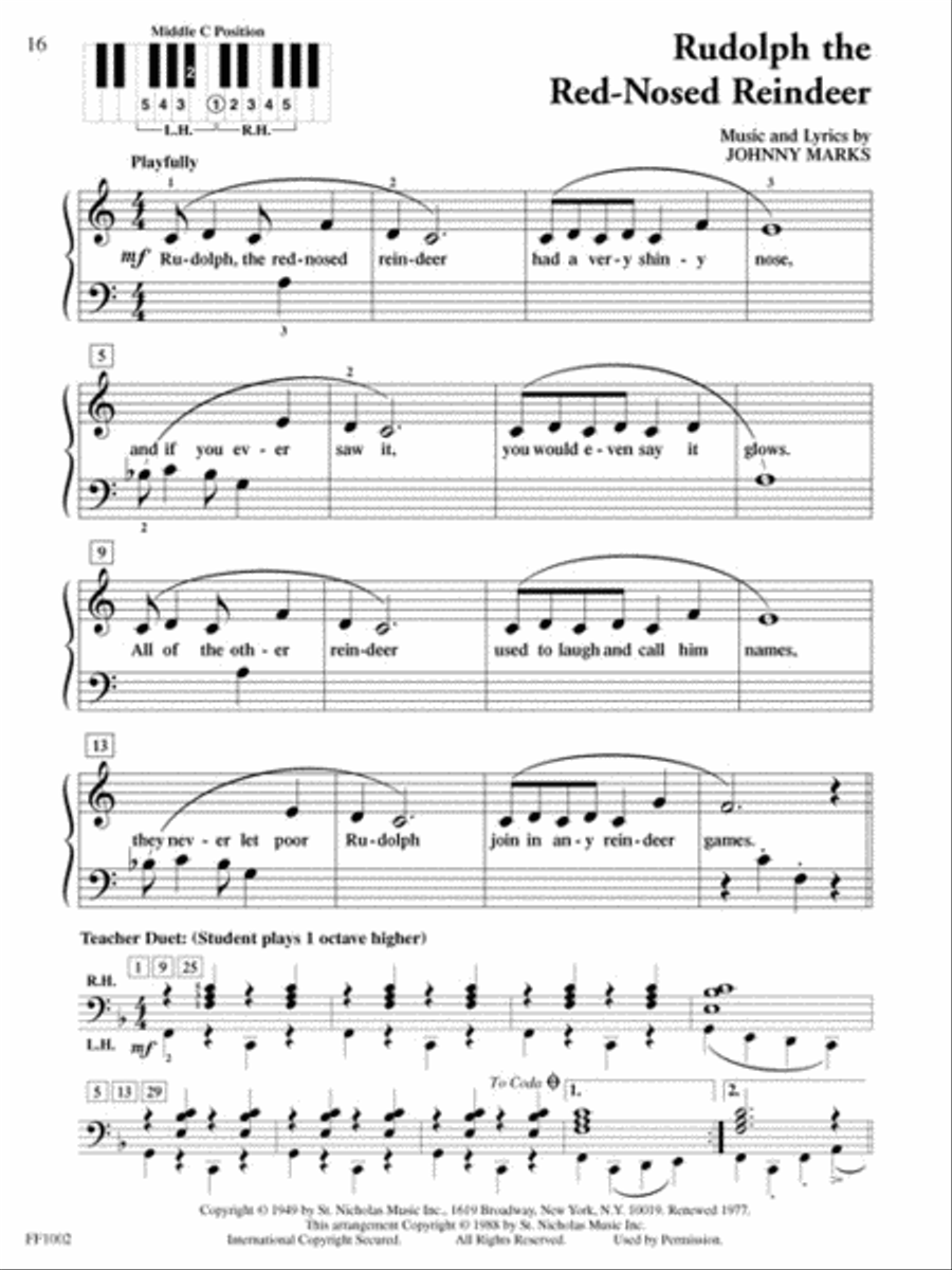PlayTime® Piano Christmas Piano Method scores gallery preview page 2