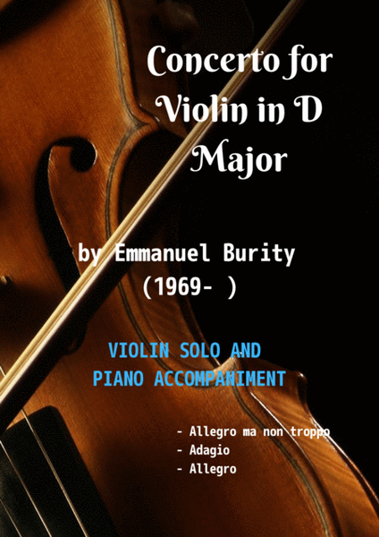 Concerto for Violin in D Major by Emmanuel Burity (1969- ) image number null