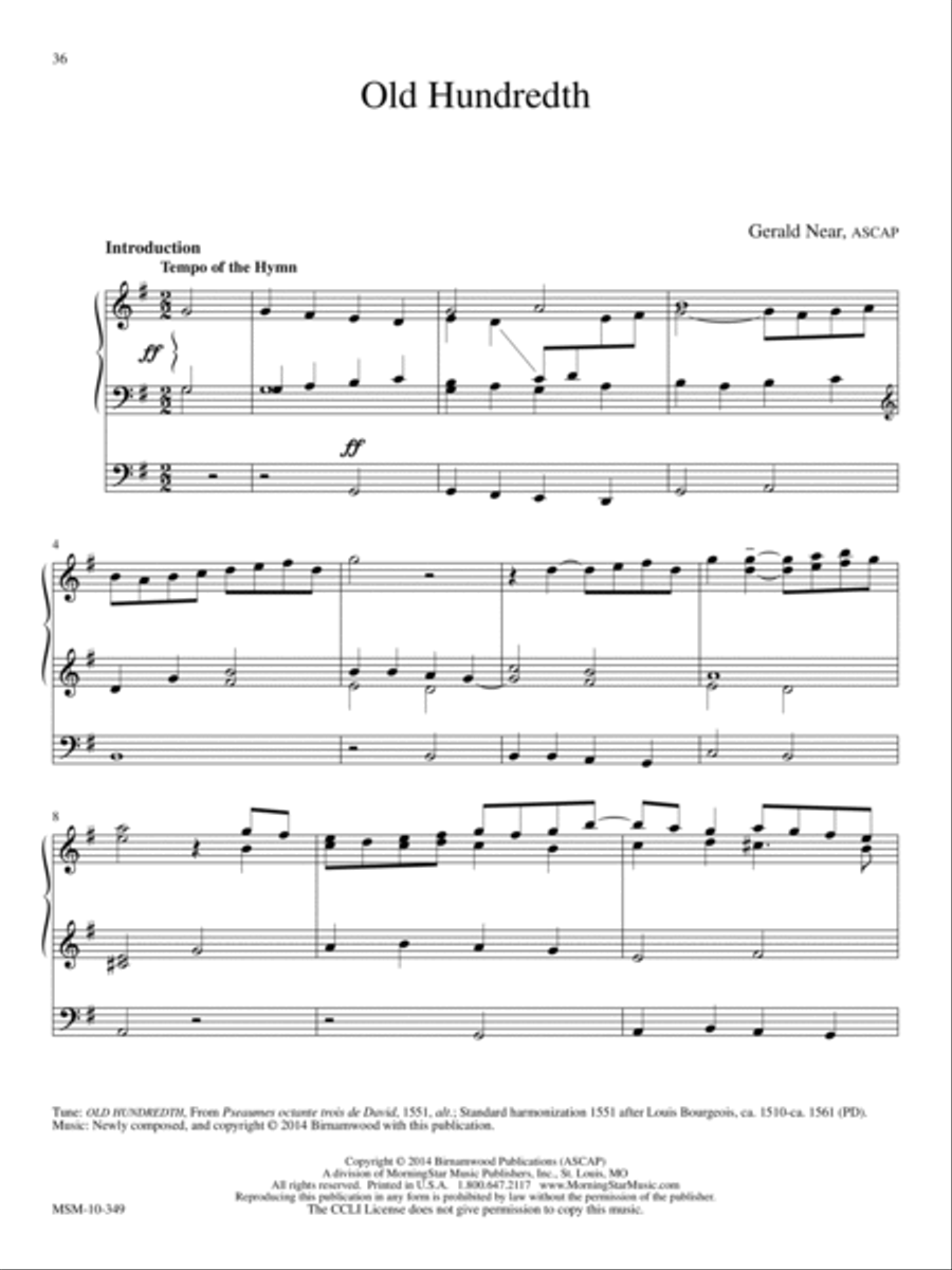 Laudes Domini: 10 Hymn Introductions and Harmonizations for Organ, Volume 2 Organ scores gallery preview page 15