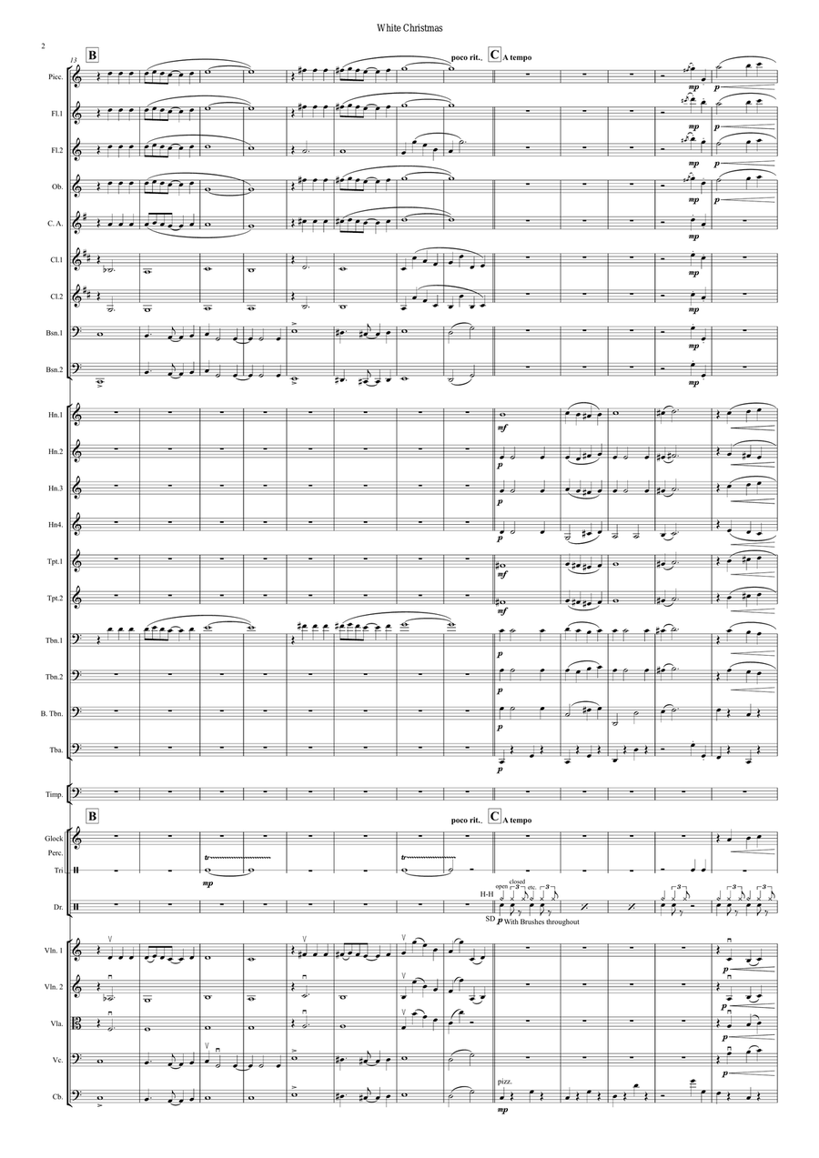 White Christmas White Christmas Full Orchestra scores gallery preview page 2