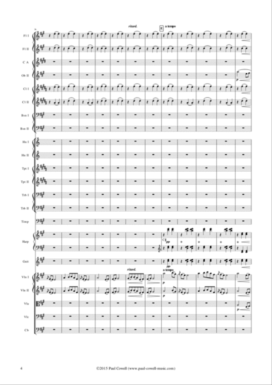 GRIEG Vals (Waltz) arranged for small orchestra Chamber Orchestra scores gallery preview page 5