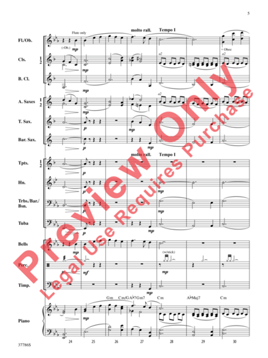 A Yiddish Lullaby Concert Band scores gallery preview page 6
