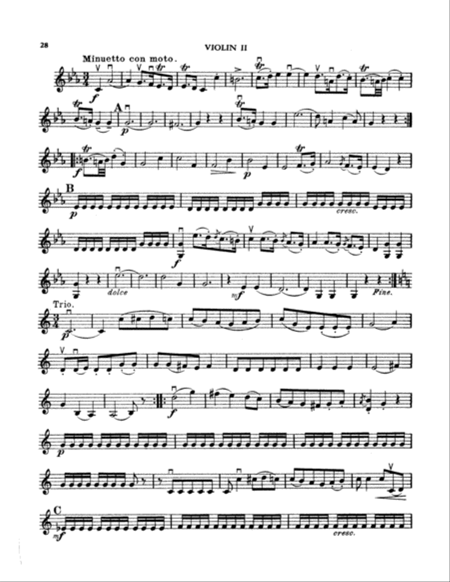 Boccherini: Nine Selected String Quartets String Quartet scores gallery preview page 3