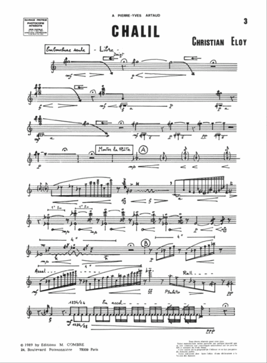 Chalil Chalil Flute Solo scores gallery preview page 2