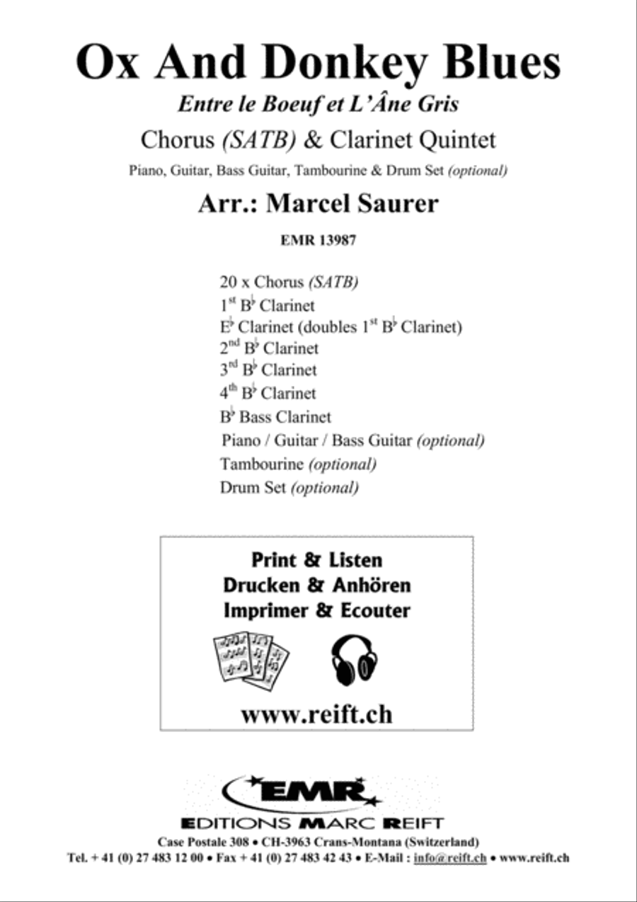 Ox And Donkey Blues Ox And Donkey Blues Clarinet Quintet scores gallery preview page 2