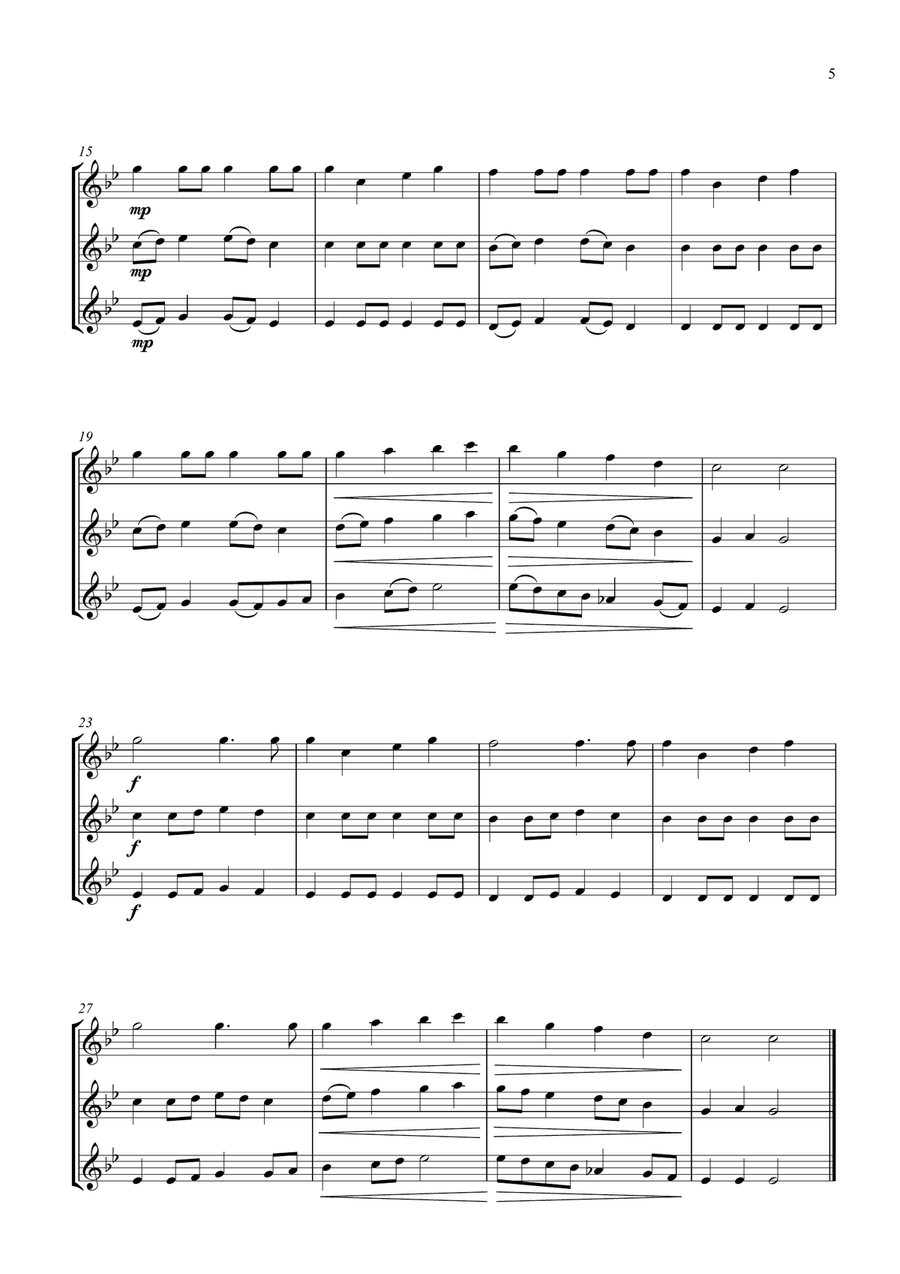 14 Fun Trios For Saxophone Woodwind Trio scores gallery preview page 5