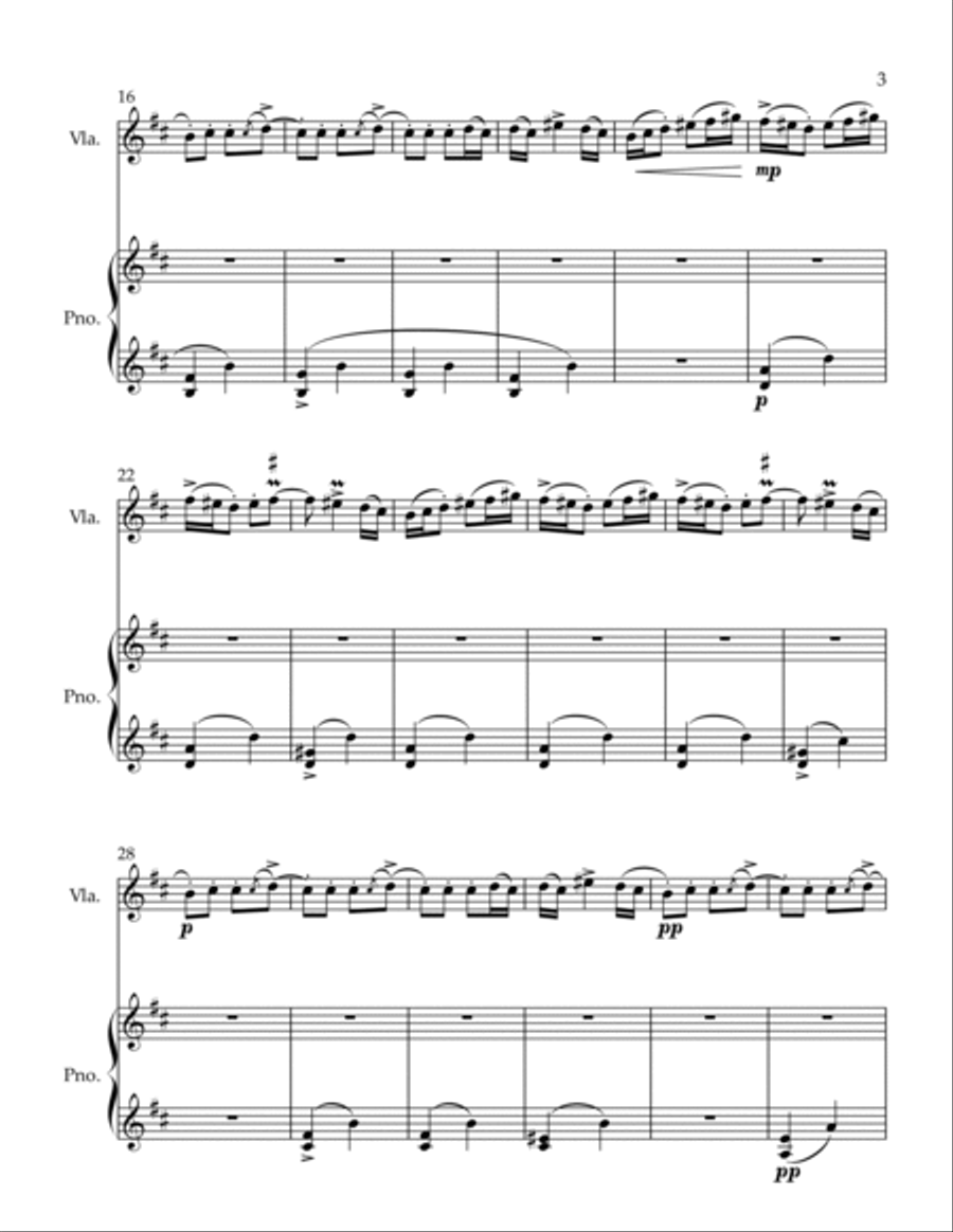 Romanian Folk Dances Standing Still Viola scores gallery preview page 3