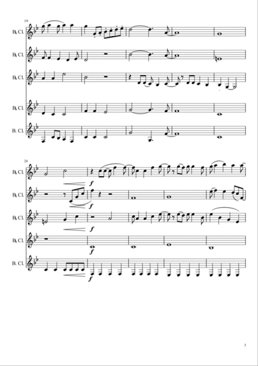 Let It Go (from Frozen) Woodwind Ensemble scores gallery preview page 3