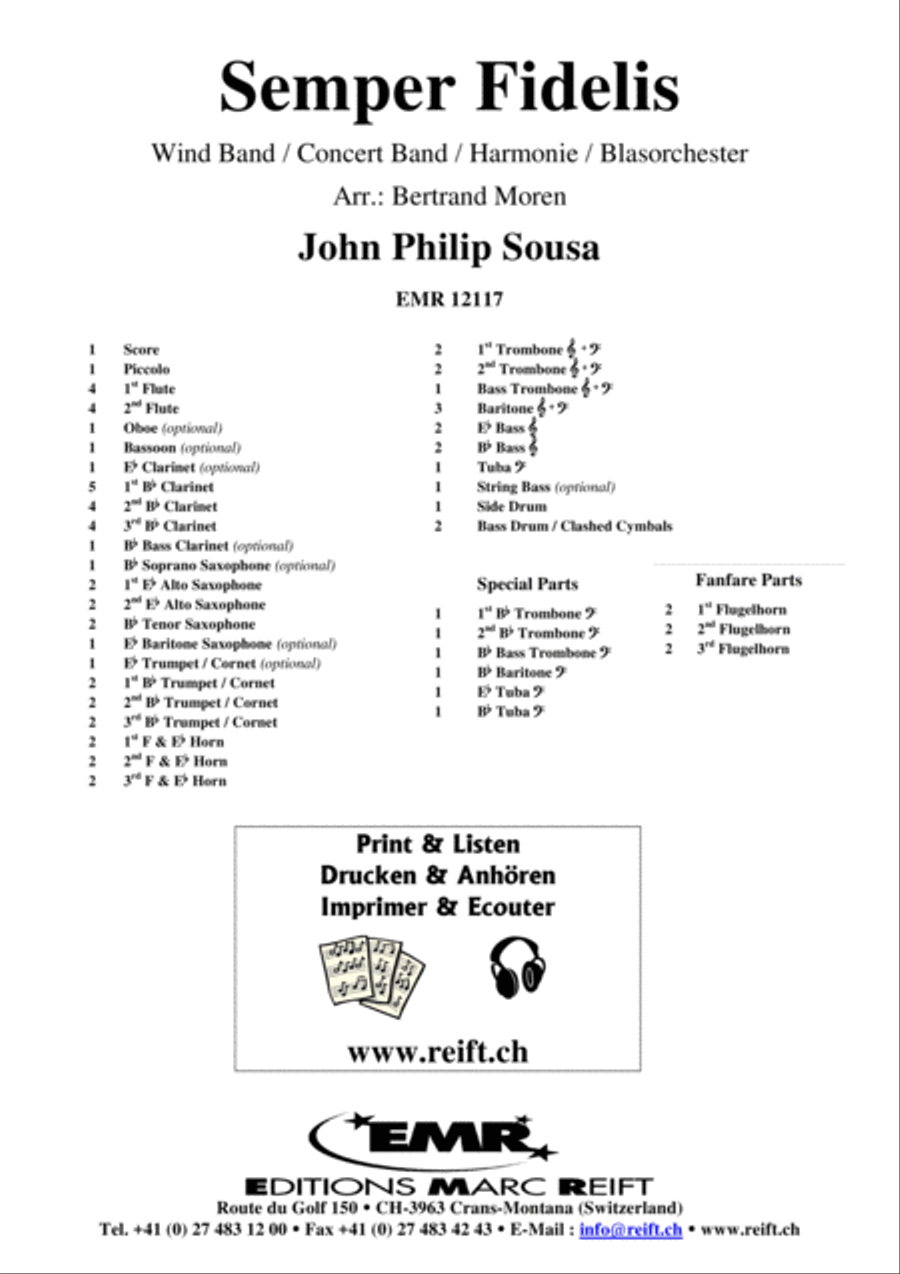 Semper Fidelis Concert Band scores gallery preview page 2