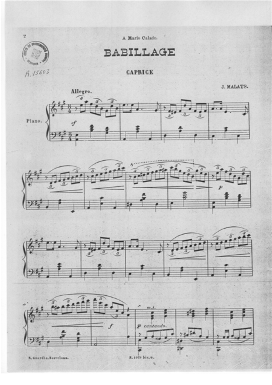 Babillage Piano Solo scores gallery preview page 3