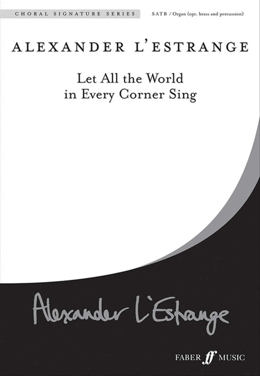 Let All the World in Every Corner Sing 4-Part scores gallery preview page 1