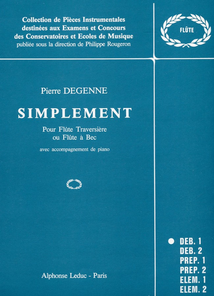 Simplement - Flute a Bec (Ou Travers.) et Piano