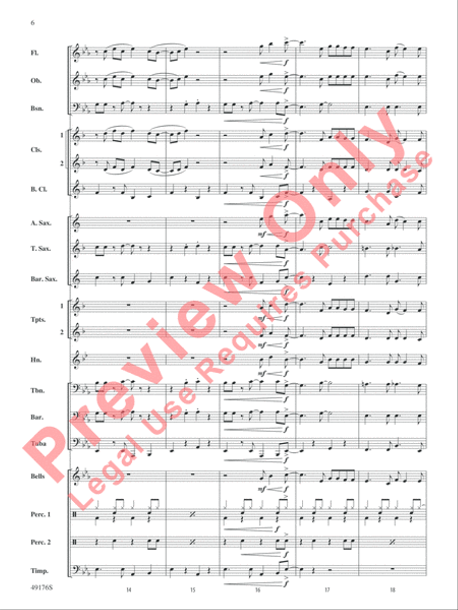 It's All Right Concert Band scores gallery preview page 7