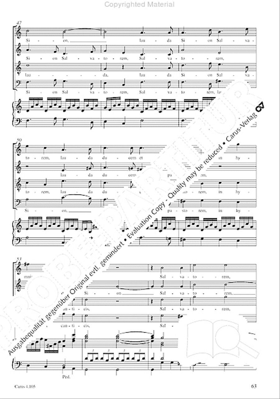 Choral collection Mendelssohn - editionchor Choir scores gallery preview page 64
