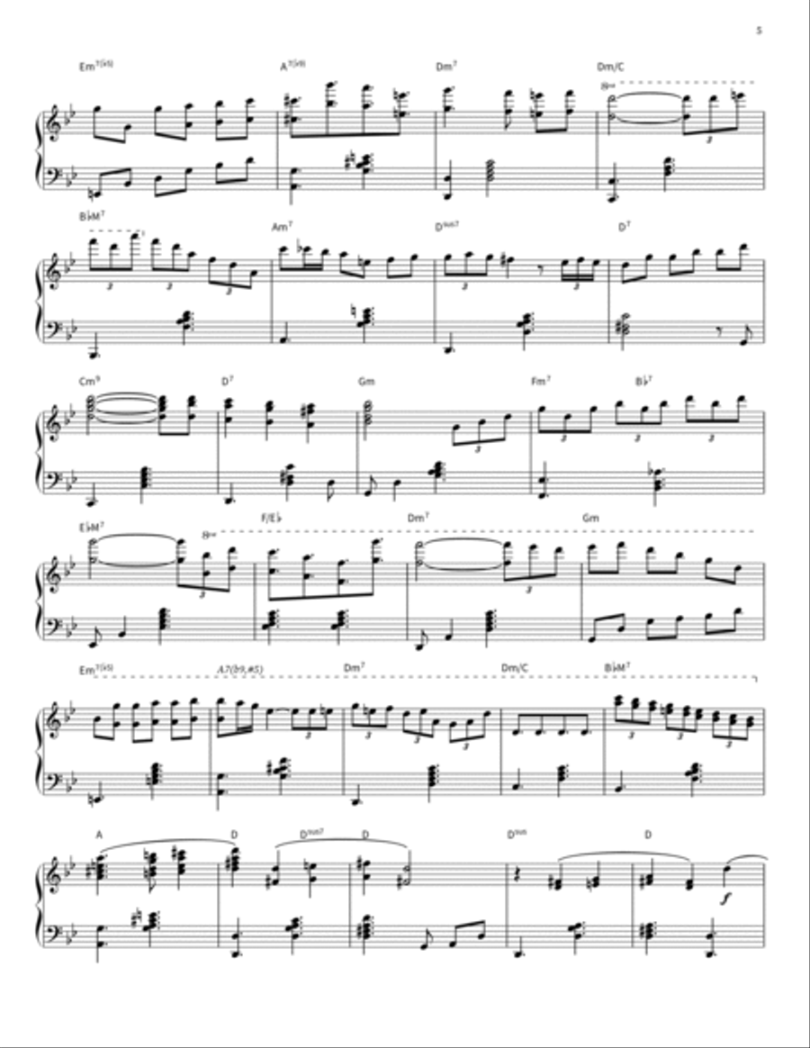 Merry Go Round Of Life Piano Solo scores gallery preview page 5