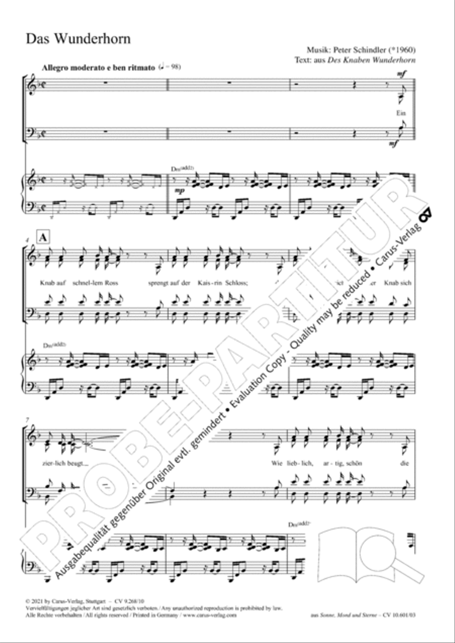 Das Wunderhorn 4-Part scores gallery preview page 3