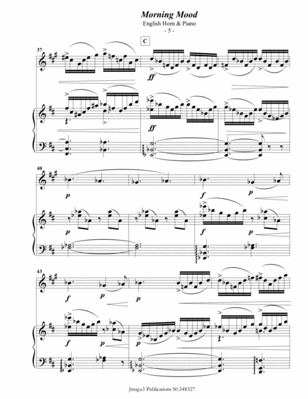 Grieg: Peer Gynt Suite Complete for English Horn & Piano image number null