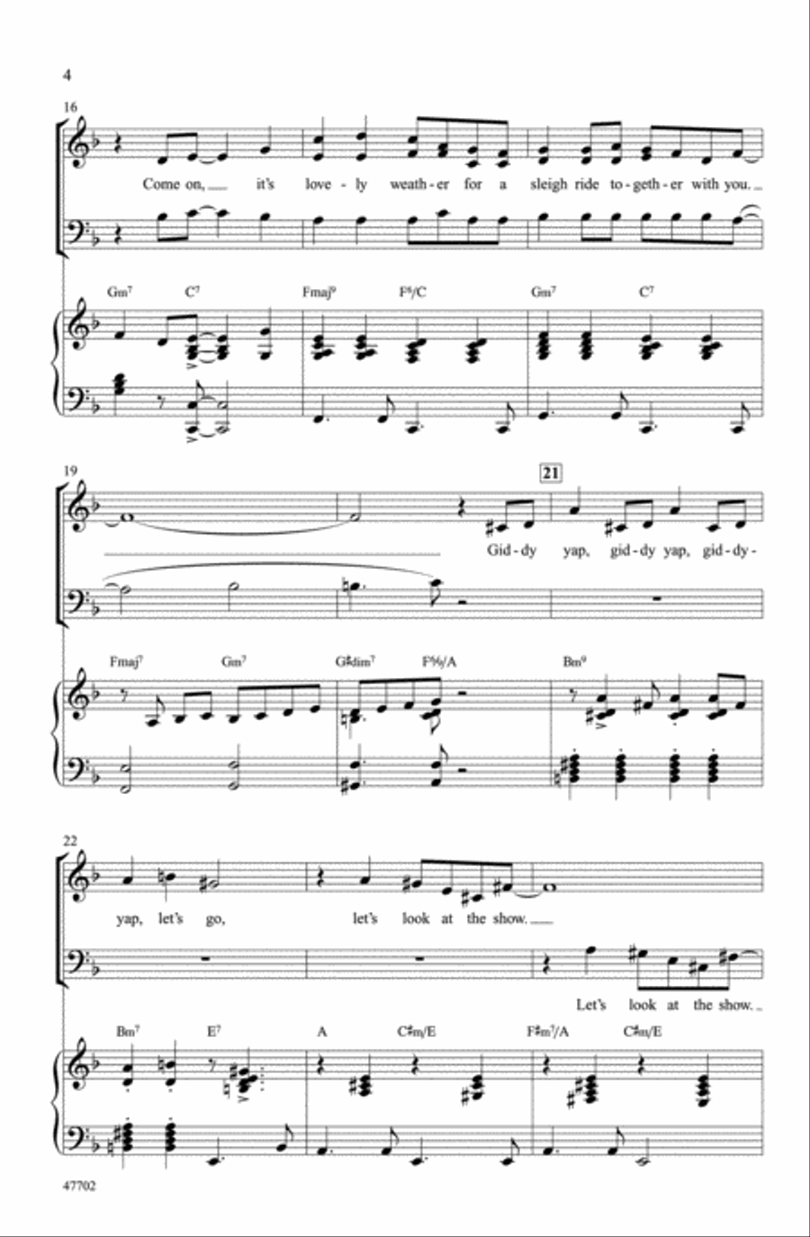 Sleigh Ride Choir scores gallery preview page 3