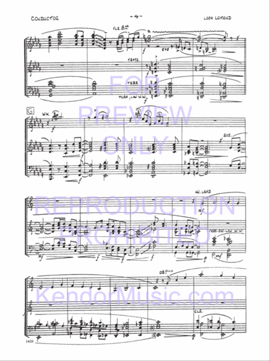 Loch Lomond (Score) Jazz Ensemble scores gallery preview page 5