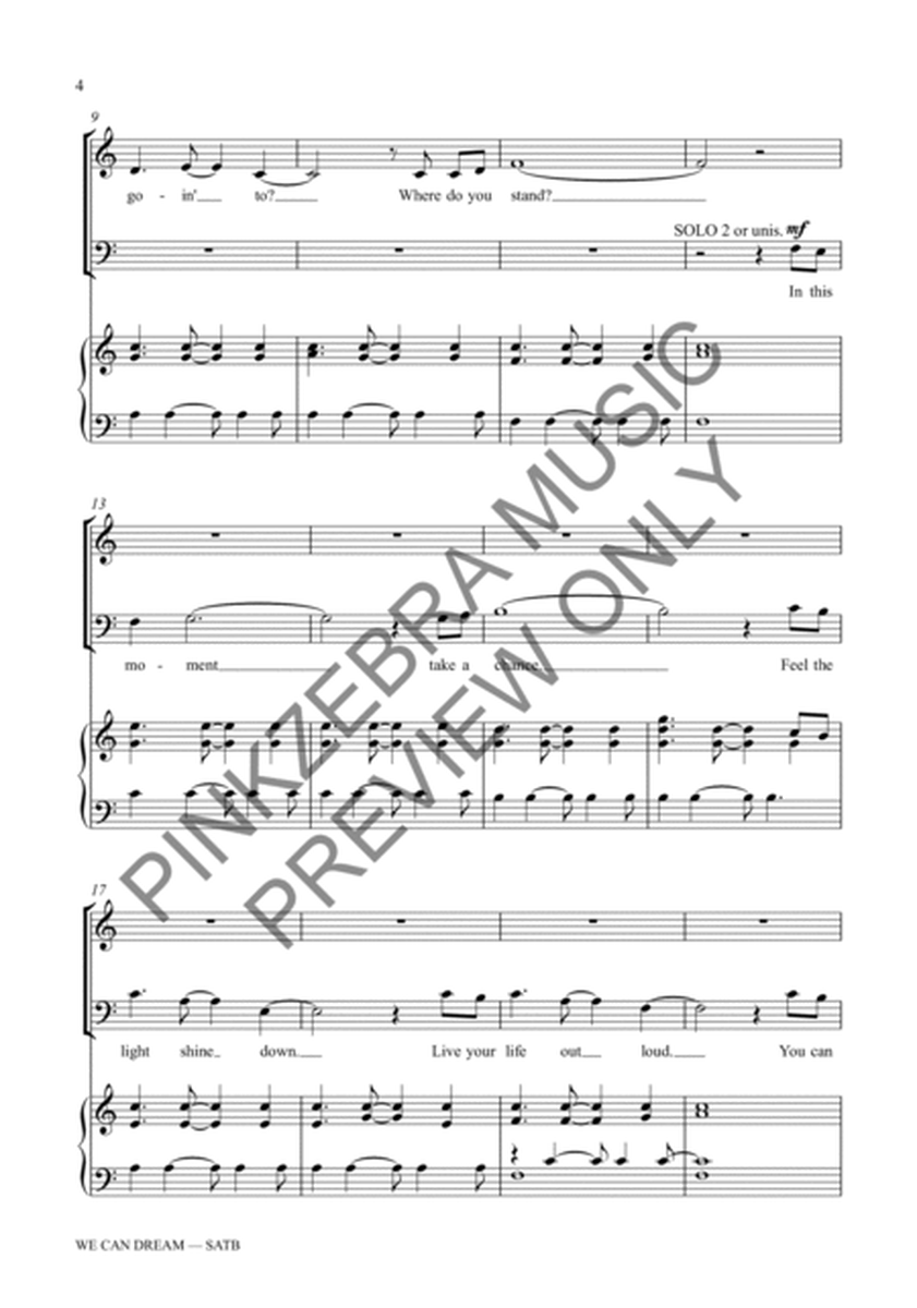 We Can Dream SATB image number null