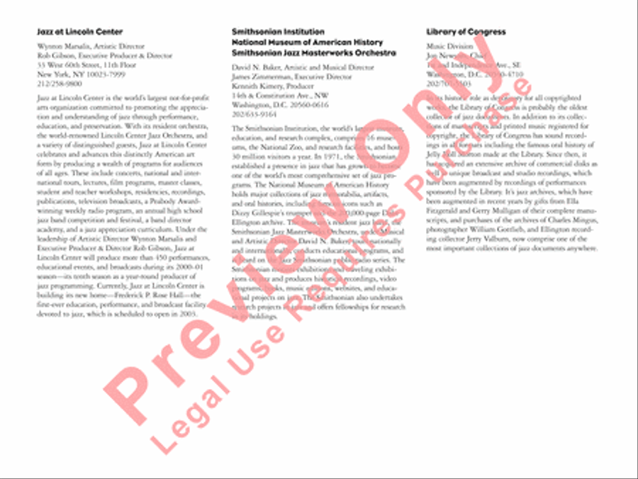 West End Blues Jazz Ensemble scores gallery preview page 6