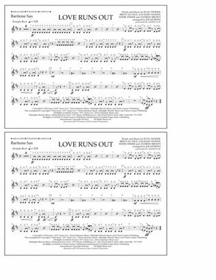 Love Runs Out - Baritone Sax